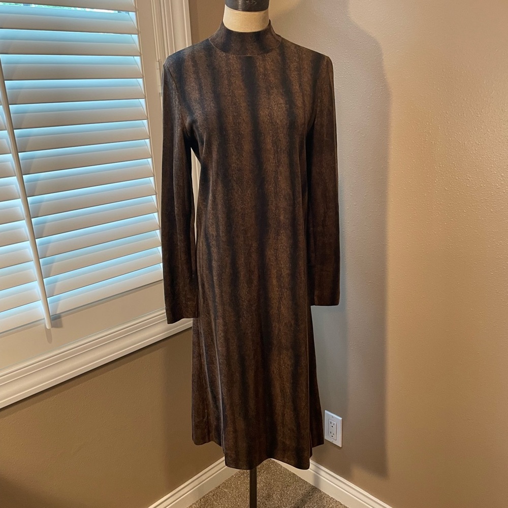 Vintage 1970s Goldworm Wool Dress